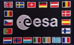 ESA Flag Patch mit 19 Flaggen