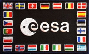 ESA Flag Patch mit 22 Flaggen