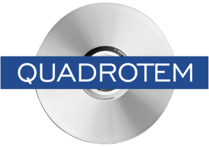 Logo der Quadrotem Werbeagentur in Nahaufnahme und in Farbe